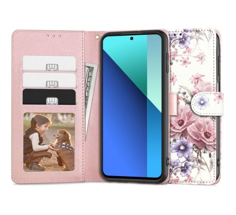 KRYT TECH-PROTECT WALLET XIAOMI REDMI NOTE 13 4G / LTE BLOSSOM FLOWER