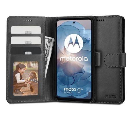 KRYT TECH-PROTECT WALLET MOTOROLA MOTO G24 / G24 POWER / G04 BLACK