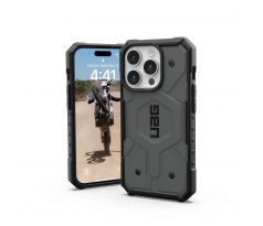 ( UAG ) Urban Armor Gear Pathfinder s Magsafe  iPhone 15 Pro strieborný