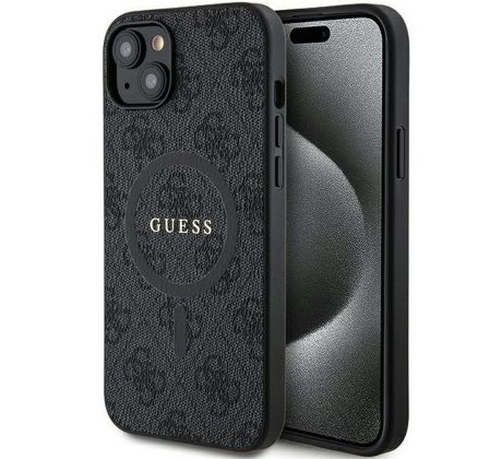 Original   GUESS GUHMP14SG4GFRK  iPhone 14 (Compatible with Magsafe / 4G Ring classic logo / cierny)
