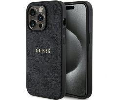 Original   GUESS GUHMP15LG4GFRK  iPhone 15 Pro (Compatible with Magsafe / 4G Ring classic logo / cierny)