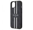 Original   GUESS GUHMP15SP4RPSK  iPhone 15 (Compatible with Magsafe 4G Printed Stripes / cierny)