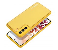 LEATHER Case  Samsung Galaxy Galaxy A55 5G žltý