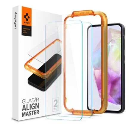 2PACK SET OCHRANNÝCH SKIEL SPIGEN ALM GLAS.TR 2-PACK SAMSUNG GALAXY A35 5G CLEAR