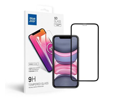 Ochranné tvrdené sklo -  iPhone XR/11 5D Full Cover cierny