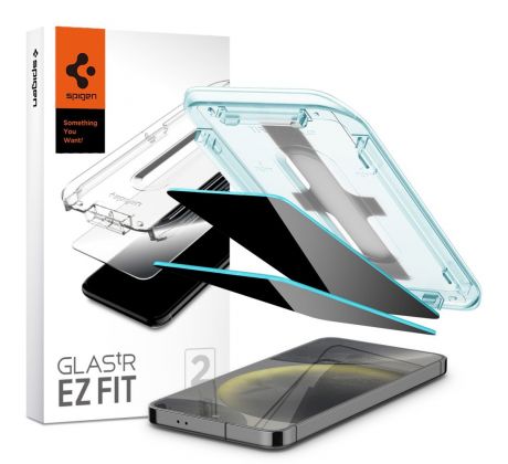 OCHRANNÉ TVRDENÉ SKLO SPIGEN GLAS.TR ”EZ FIT” 2-PACK SAMSUNG GALAXY S24 PRIVACY