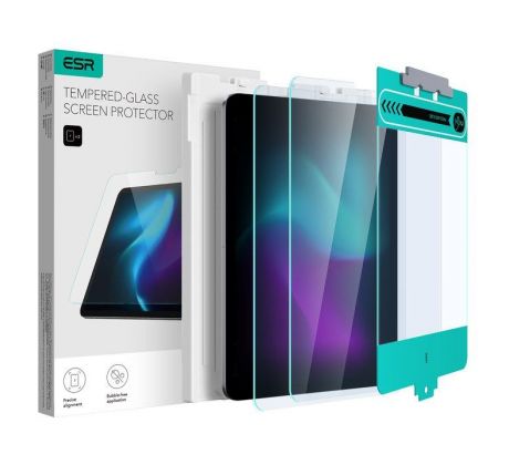 2PACK SET OCHRANNÝCH SKIEL ESR TEMPERED GLASS 2-PACK iPad Air 10.9 4 / 5 / 2020-2022 / PRO 11 2 / 3 / 4 / 2020-2022 CLEAR