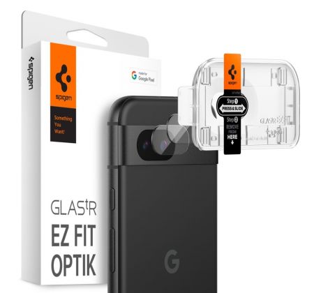 2PACK SET SKIEL NA KAMERU SPIGEN OPTIK.TR ”EZ FIT” CAMERA PROTECTOR 2-PACK GOOGLE PIXEL 8A CLEAR