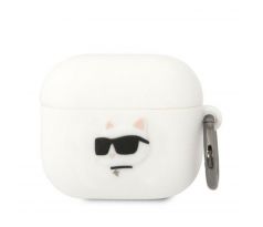 Original  KARL LAGERFELD KLA3RUNCHH  Apple Airpods 3 (3D Sil NFT Choupette / biely)