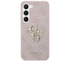 Original   GUESS GUHCS24S4GMGPI  Samsung S24 (Kožený kryt 4G Metal Logo / ružový)