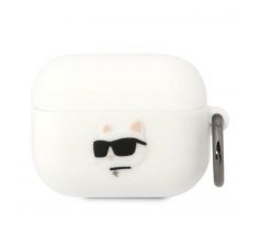 Original  KARL LAGERFELD KLAPRUNCHH  Apple Airpods Pro (3D Sil NFT Choupette / biely)