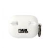 Original  KARL LAGERFELD KLAP2RUNIKH  Apple Airpods Pro 2 (3D Sil NFT Karl / biely)