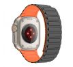 REMIENOK TECH-PROTECT ICONBAND MAGNETIC APPLE WATCH 4 / 5 / 6 / 7 / 8 / 9 / SE / ULTRA 1 / 2 (42 / 44 / 45 / 49 mm) TITANIUM/ORANGE