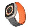 REMIENOK TECH-PROTECT ICONBAND MAGNETIC APPLE WATCH 4 / 5 / 6 / 7 / 8 / 9 / SE / ULTRA 1 / 2 (42 / 44 / 45 / 49 mm) TITANIUM/ORANGE