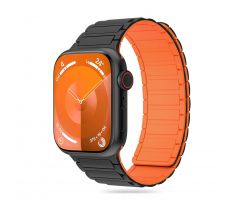 REMIENOK TECH-PROTECT ICONBAND MAGNETIC APPLE WATCH 4 / 5 / 6 / 7 / 8 / 9 / SE / ULTRA 1 / 2 (42 / 44 / 45 / 49 mm) BLACK/ORANGE