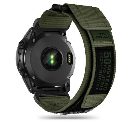 REMIENOK TECH-PROTECT SCOUT PRO GARMIN FENIX 5 / 6 / 6 PRO / 7 MILITARY GREEN