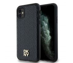 DKNY   iPhone 11 s MagSafe DKHMN61PSHRPSK (DKNY HC MagSafe Pu Repeat Pattern W/Stack Logo) cierny