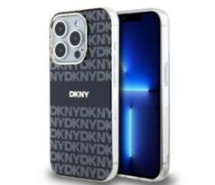 DKNY   iPhone 13 Pro s MagSafe DKHMP13LHRHSEK (DKNY HC MagSafe PC TPU Repeat Texture Pattern W/ Stripe) cierny