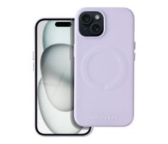 Roar Kožený kryt Mag Case -  iPhone 15 fialový