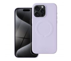 Roar Kožený kryt Mag Case -  iPhone 15 Pro Max fialový
