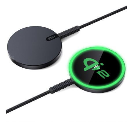 BEZDRÔTOVÁ NABÍJAČKA ESR HALOLOCK QI2 mini MAGNETIC MAGSAFE WIRELESS CHARGER 15W BLACK