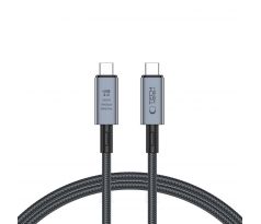 KÁBEL TECH-PROTECT ULTRABOOST Max USB 4.0 8K 40GBPS TYPE-C CABLE PD240W 100CM GREY