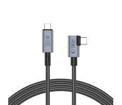 KÁBEL TECH-PROTECT ULTRABOOST Max ”L” USB 4.0 8K 40GBPS TYPE-C CABLE PD240W 150CM GREY