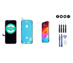 MULTIPACK - LCD displej pre iPhone 15 Pro Max + lepka pod displej + 3D ochranné sklo + sada náradia