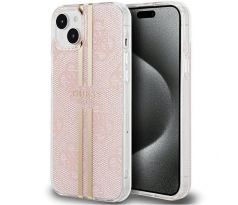 Original   GUESS GUHCP15SH4PSEGP  iPhone 15 (4G Gold  Stripe / ružový)