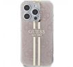 Original   GUESS GUHCP15LH4PSEGP  iPhone 15 Pro (4G Gold  Stripe / ružový)
