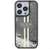 Original   GUESS GUHCP15XLFCSEGK  iPhone 15 Pro Max (Liquid Glitter Gold Stripes / cierny)