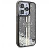 Original   GUESS GUHCP15XLFCSEGK  iPhone 15 Pro Max (Liquid Glitter Gold Stripes / cierny)