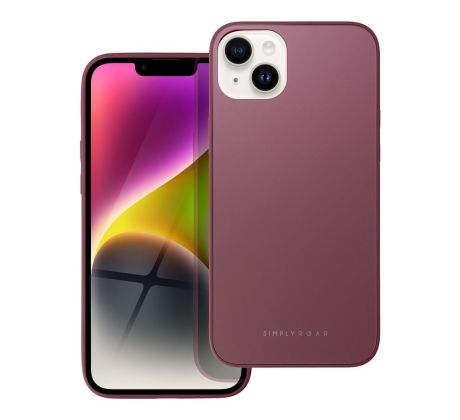 Roar Matte Glass Case  -  iPhone 14 Plus bordový