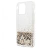 Original   GUESS GUOHCP14LGLHFLGO  iPhone 14 Pro (Liquide Glitter Charms /  zlatý)