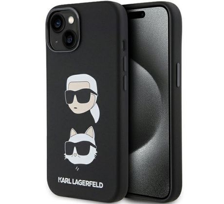 Original   KARL LAGERFELD KLHCP15SSDHKCNK  iPhone 15 (Silicone KC / cierny)