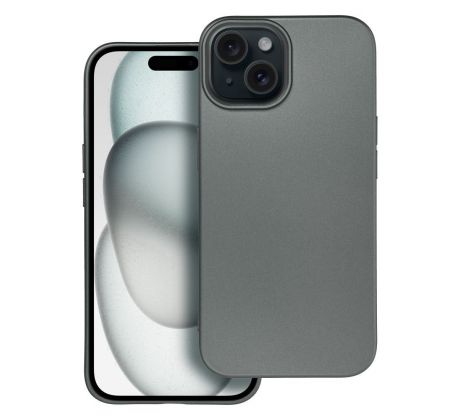 METALLIC Case  iPhone 15 šedý