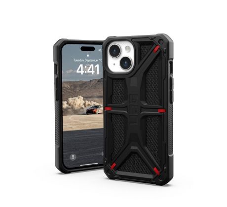 (UAG) Urban Armor Gear Monarch  iPhone 15 kevlar cierny