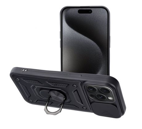 SLIDE ARMOR Case  iPhone 15 Pro Max cierny