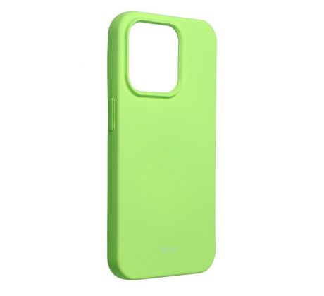 Roar Colorful Jelly Case -  iPhone 15 Pro žltý limetkový