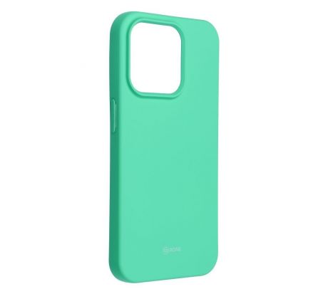 Roar Colorful Jelly Case -  iPhone 15 Pro slabomodrý tyrkysový mentolový