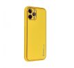 LEATHER Case  iPhone 15 Plus žltý