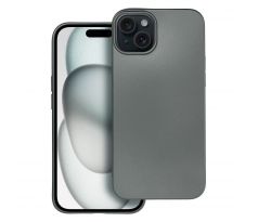 METALLIC Case  iPhone 15 Plus šedý