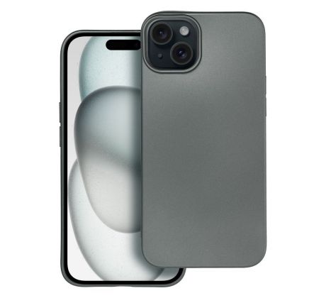 METALLIC Case  iPhone 15 Plus šedý