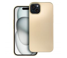 METALLIC Case  iPhone 15 Plus Plus  zlatý