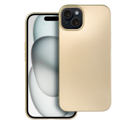 METALLIC Case  iPhone 15 Plus Plus  zlatý