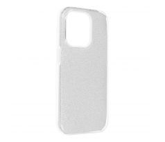 SHINING Case  iPhone 15 Pro strieborný