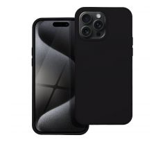 SILICONE Case  iPhone 15 Pro Max cierny