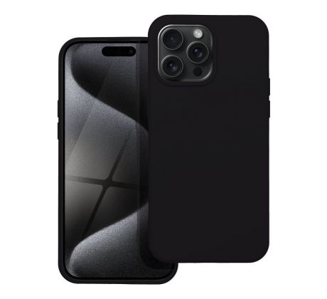 SILICONE Case  iPhone 15 Pro Max cierny
