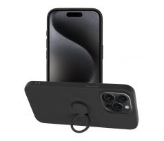 SILICONE RING Case  iPhone 15 Pro Max cierny