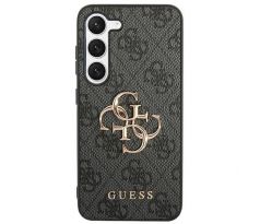 Original   GUESS GUHCS24S4GMGGR  Samsung S24 (Kožený kryt 4G Metal Logo / cierny)